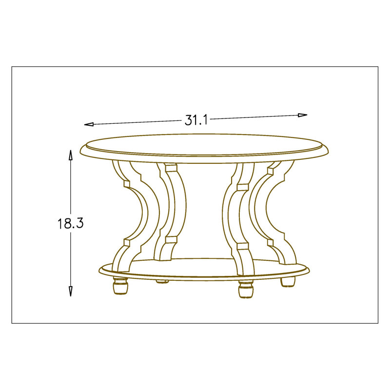 Ophelia & Co. Leppert Coffee Table & Reviews Wayfair